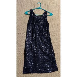 Black Sequin Party Mini dress, Medium